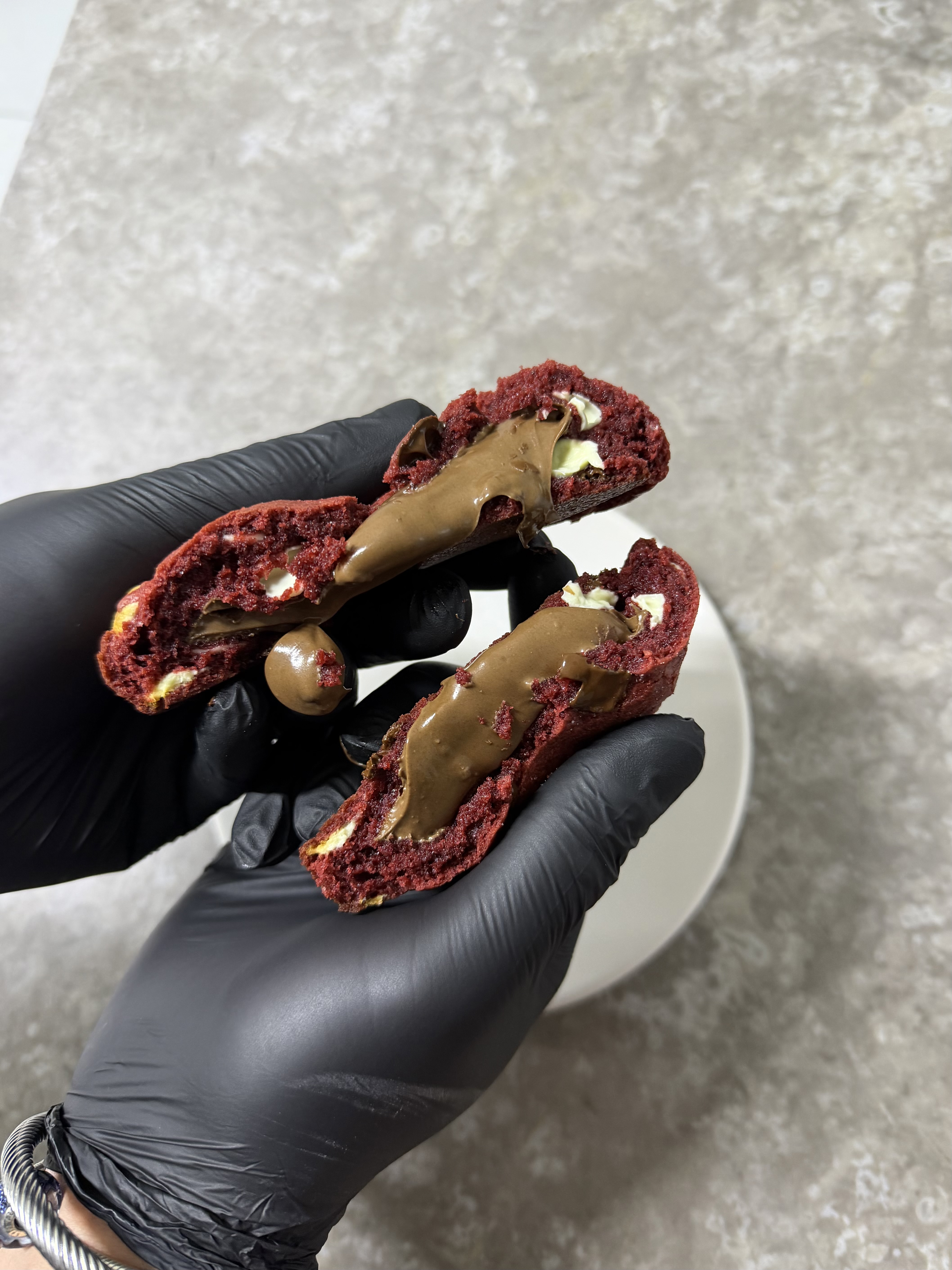 Nutella Red Velvet Cookie